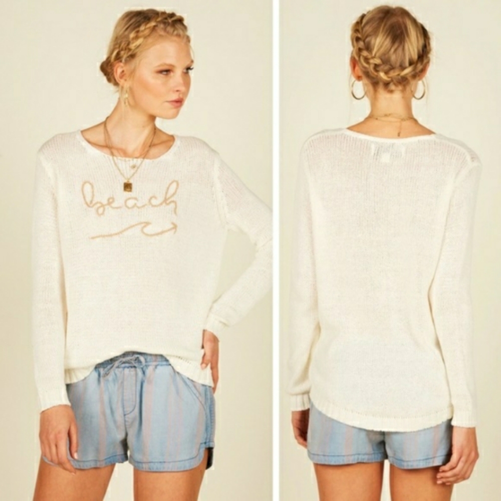 Vintage Havana "Beach" Knit Sweater
